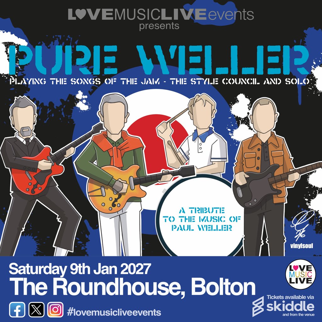 PURE WELLER | Bolton | Paul Weller, Style Council & Jam Tribute