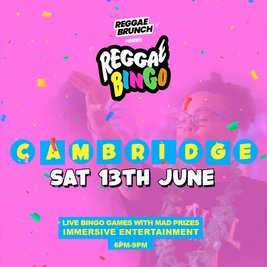 Reggae Bingo - Cambridge - Sat 13th June