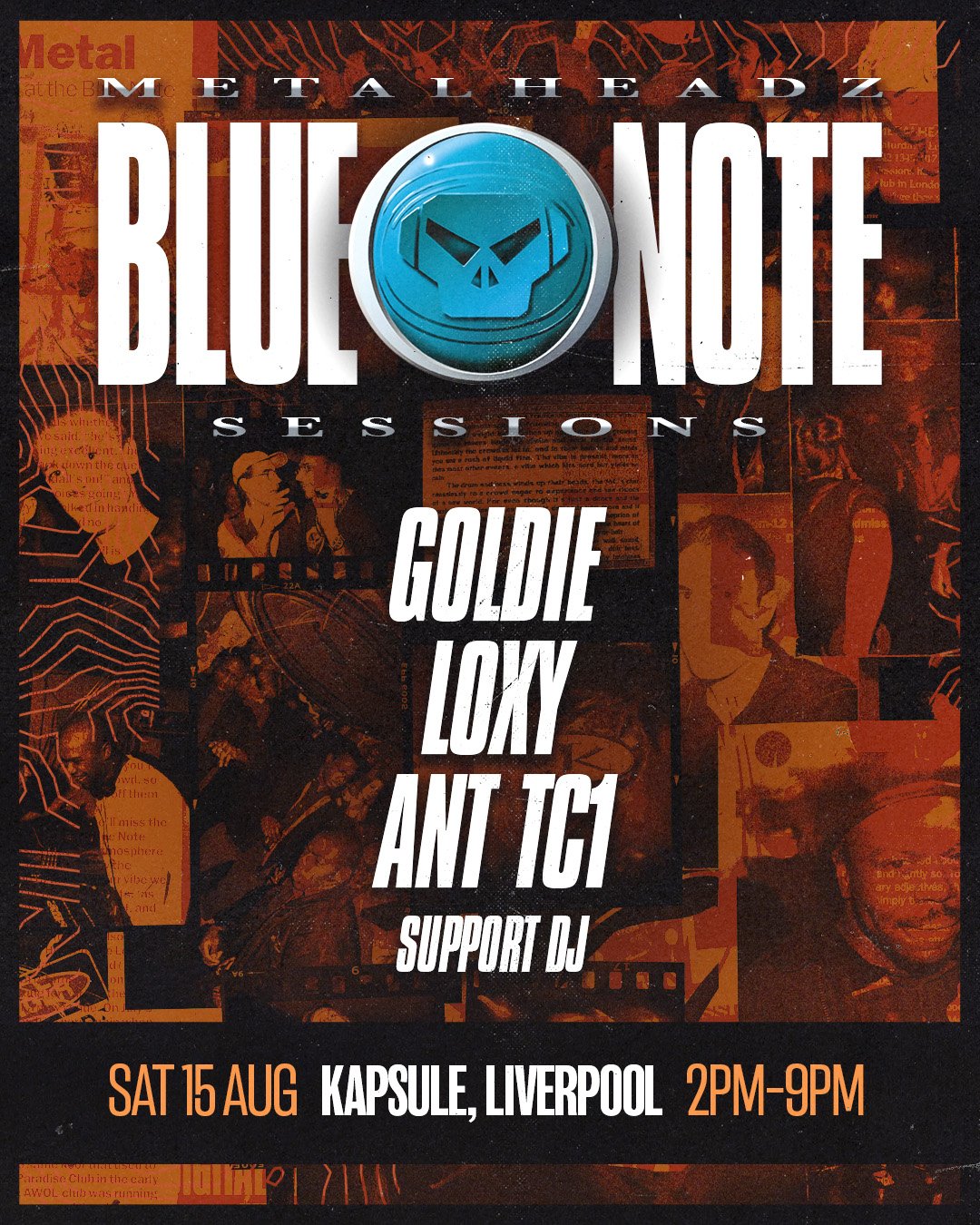 Tickets: Metalheadz Blue Note Tour w/ Goldie | Kapsule Liverpool