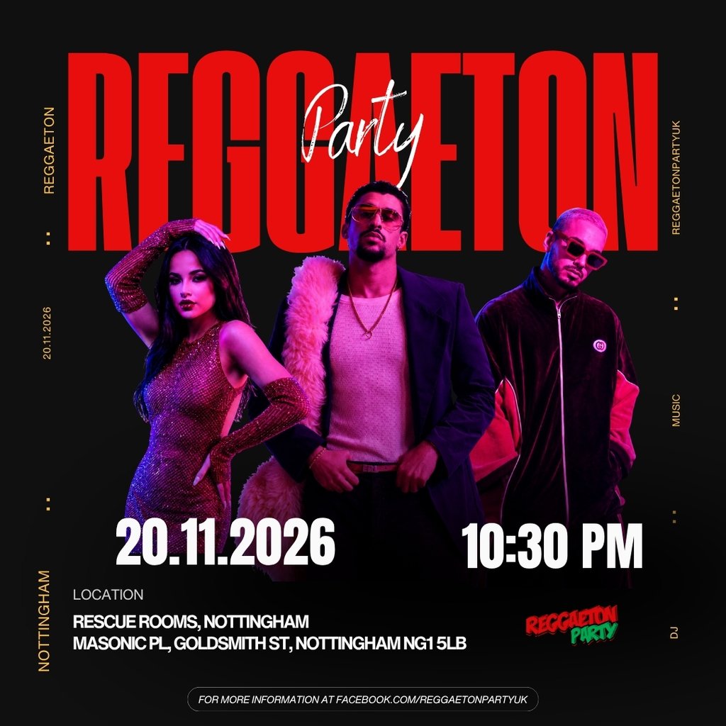 Reggaeton Party (Nottingham) November 2026 at Rescue Rooms Nottingham, Nottingham
