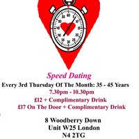 Speed Dating. 35 -  45 years. Thursdays at Creativity In Our Hands: Suzanne Asphall