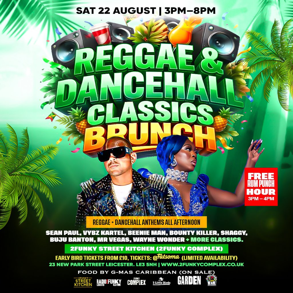 Tickets: Reggae & Dancehall Classics Brunch | 2Funky Street
