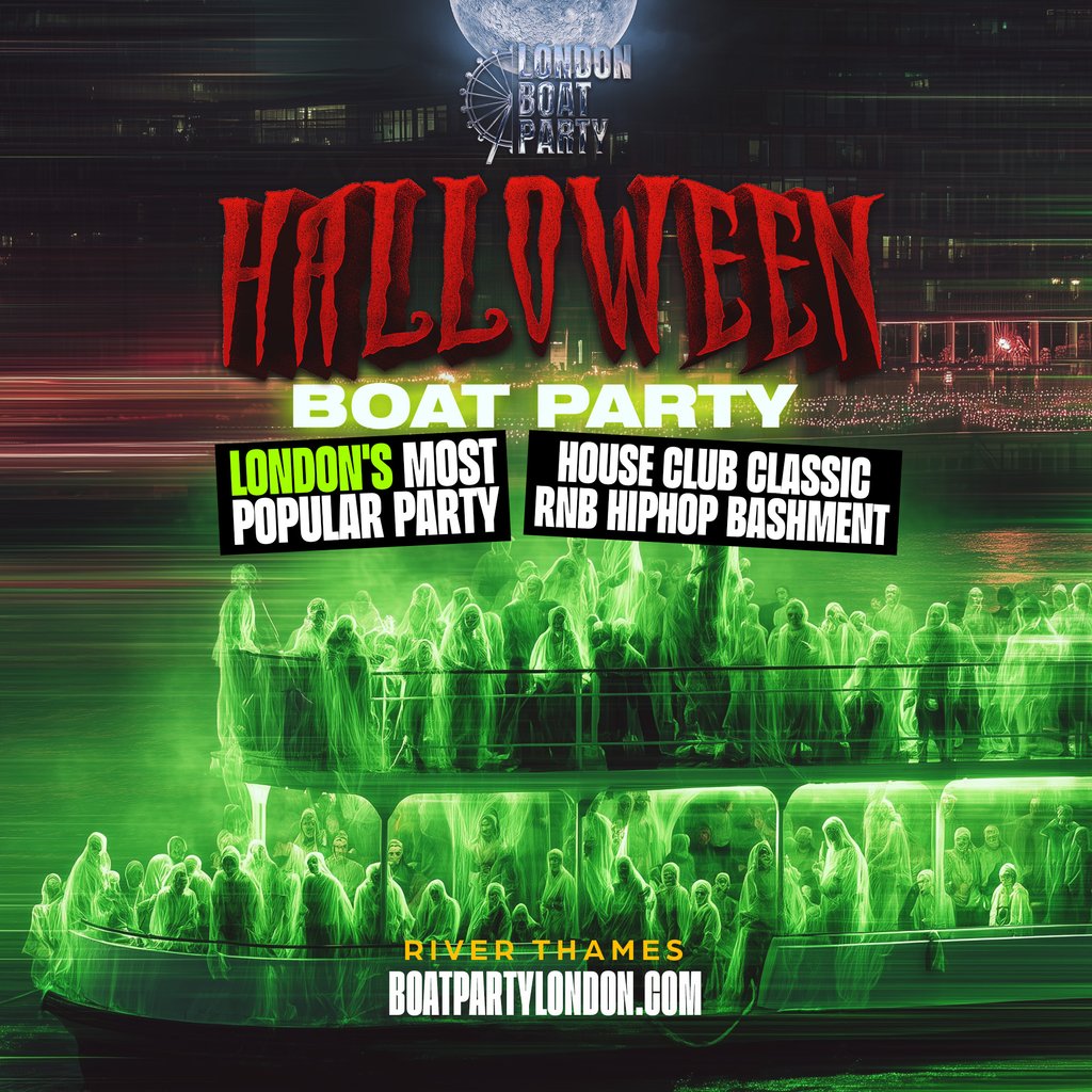 London Halloween Boat Party with FREE After Party!