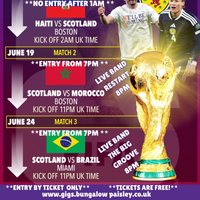 Scotland VS Brasil World Cup 2026 at The Bungalow Bar