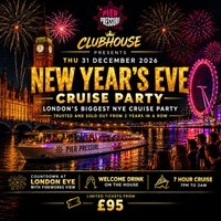 Midnight on the Thames 2027 New Year's Eve Yacht Party Dinner