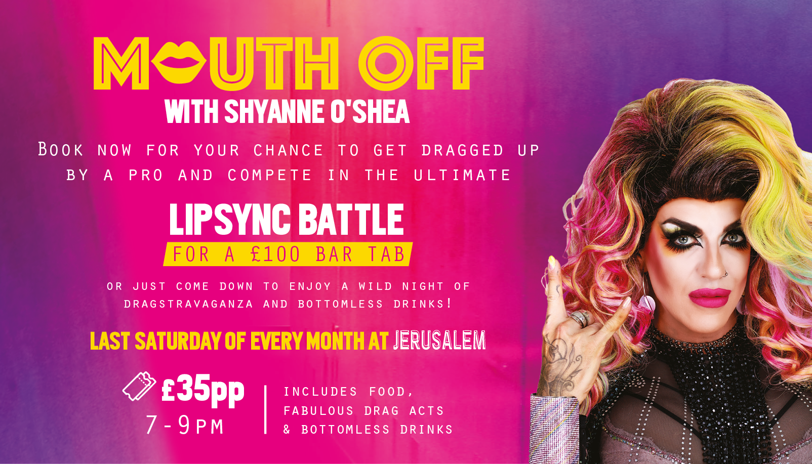 Mouth Off With Shyanne O Shea Tickets Jerusalem Bar And Kitchen