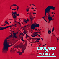 England vs Tunisia