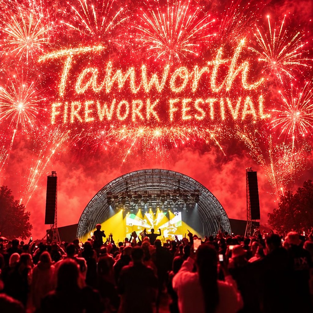 Tamworth Fireworks Festival at Tamworth Football Stadium, Tamworth