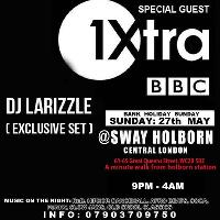 Bbc1 xtra dj larizzle live. Sway. Central london