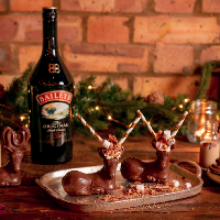 Baileys Chocolate Reindeer ride through London for Christmas