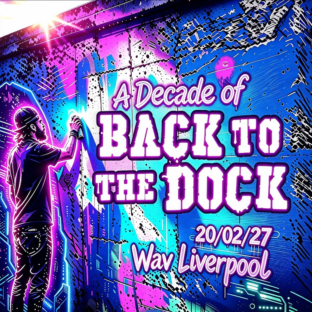 A Decade of Back to the Dock — gig artwork