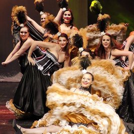 New Years Eve Black & Gold Cabaret Show Club