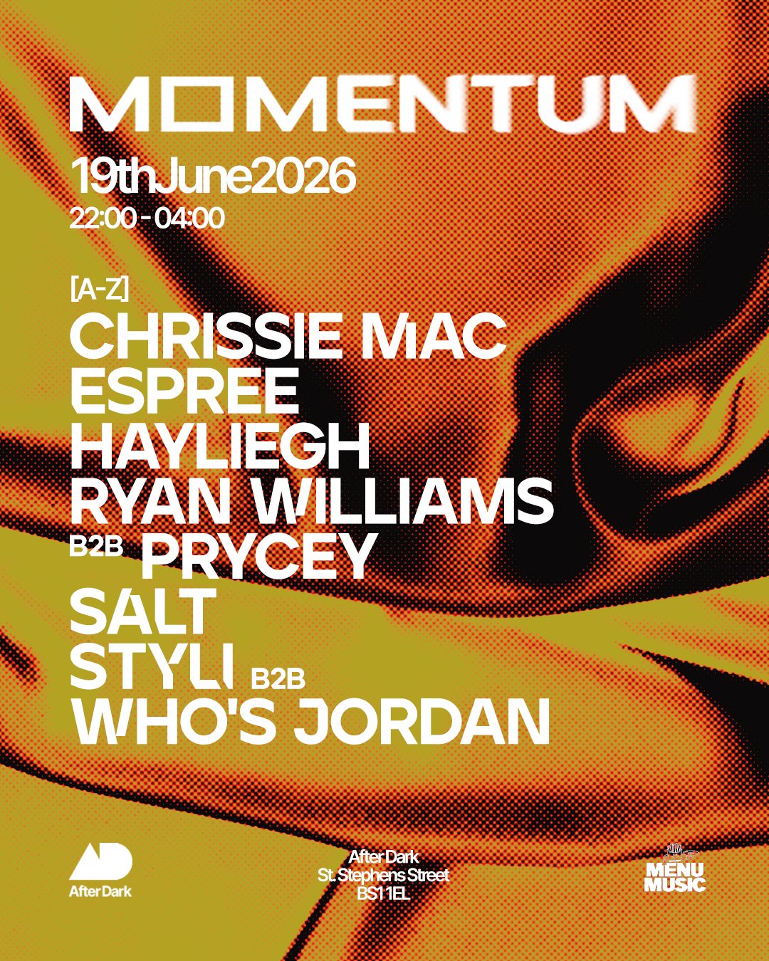 Tickets: Momentum X Menu Music | After Dark Bristol Bristol Fri 19