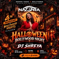 4th Anniversary Halloween Bollywood Nights Glasgow at ARTA