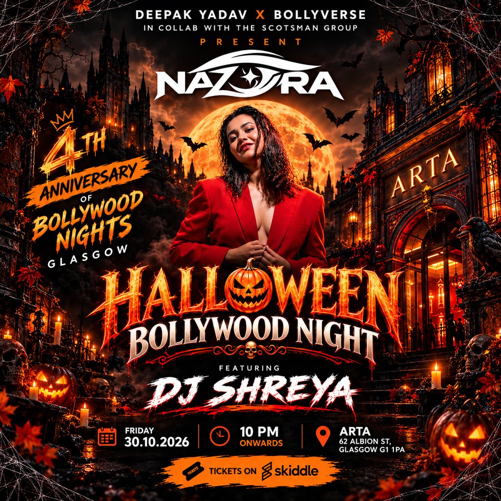 4th Anniversary Halloween Bollywood Nights Glasgow