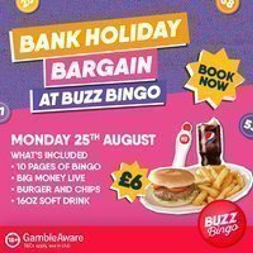 Clacton on Sea - Bank Holiday Bargain Bingo 1 Clacton on Sea – Bank Holiday Bargain Bingo