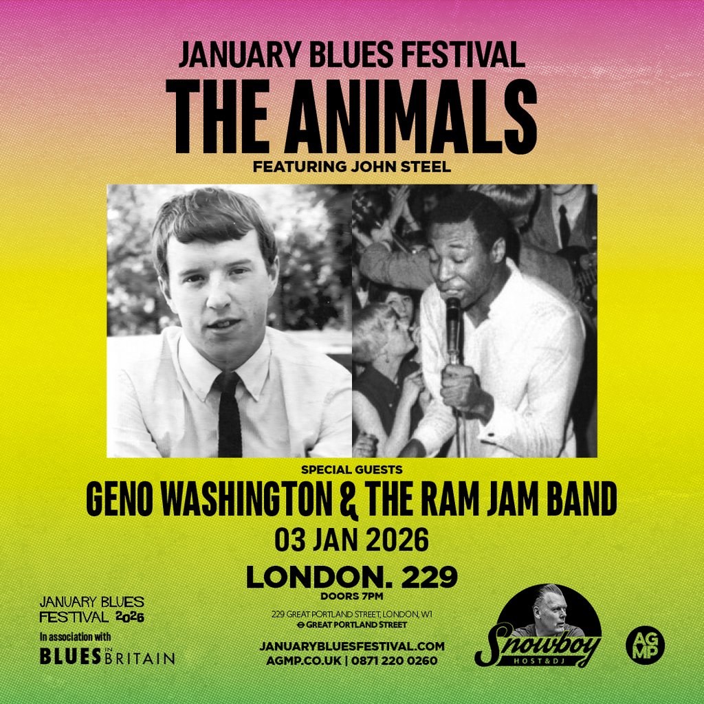 January Blues: THE ANIMALS + GENO WASHINGTON
