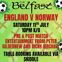 England vs Norway @ The Belfast Wigan at The Belfast Wigan