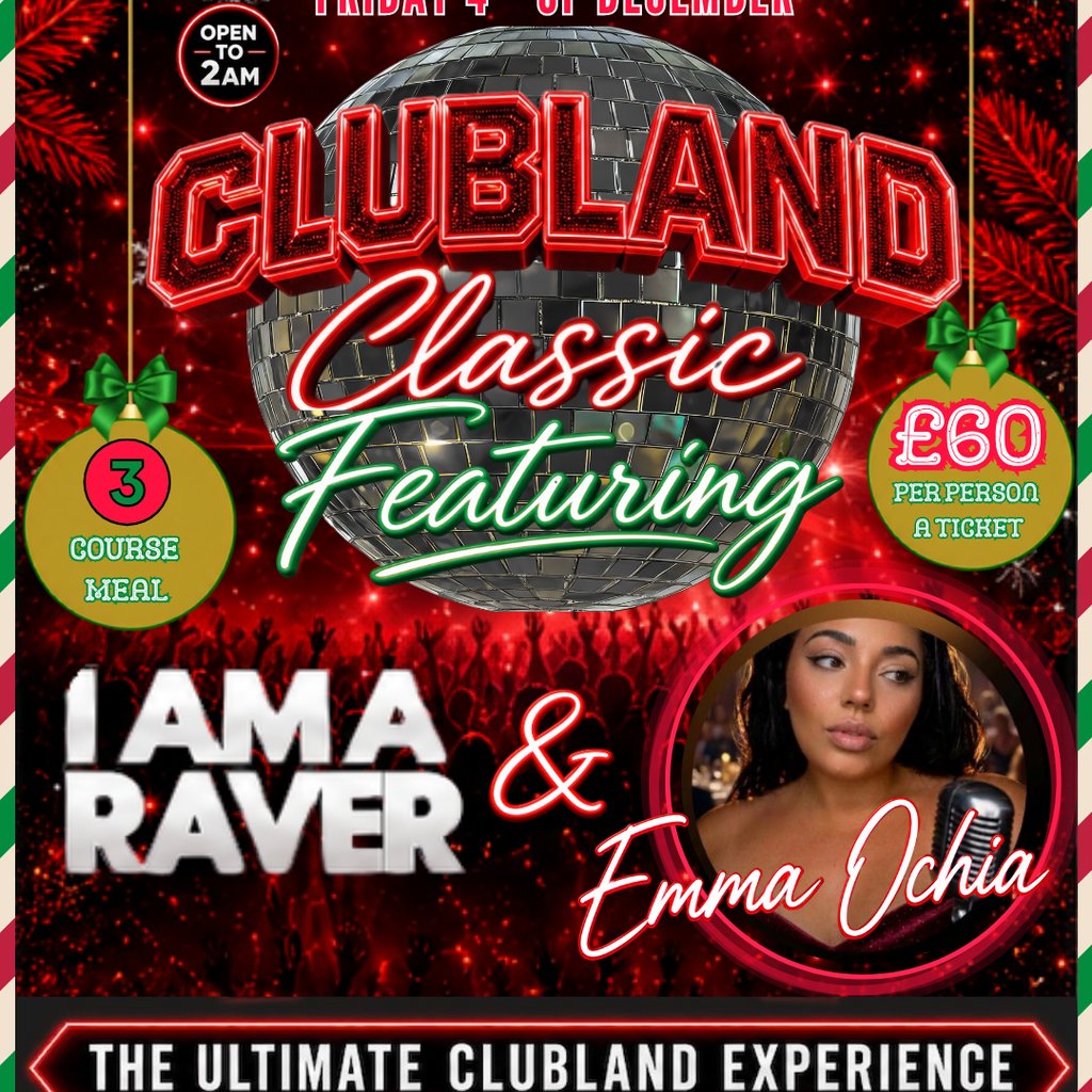 Christmas in the Glasgow Irish Centre Presents Clubland Classics at Graces Glasgow, Glasgow