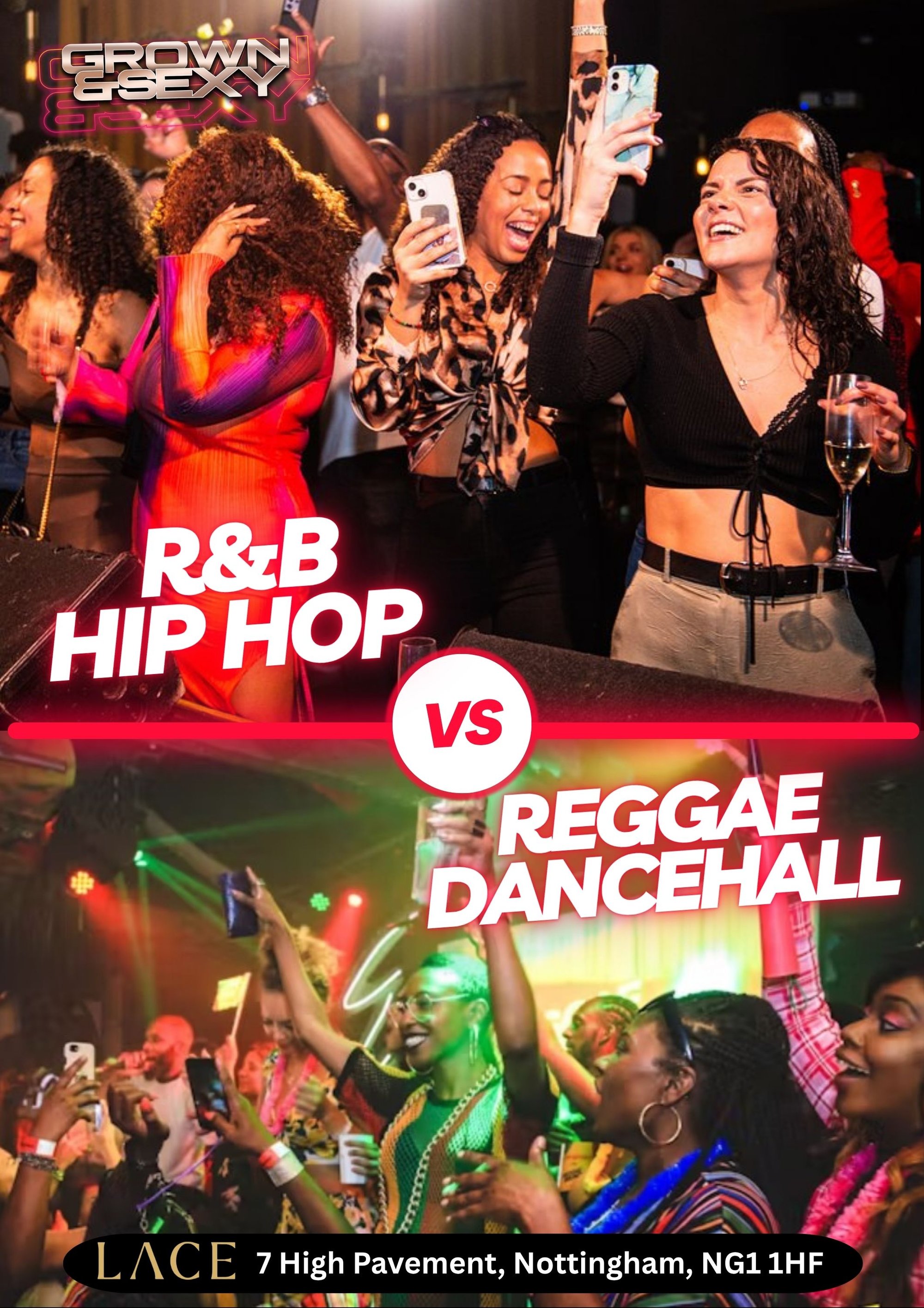 Grown & Sexy - R&B/Hip Hop Vs Reggae/Dancehall | LACE Nottingham