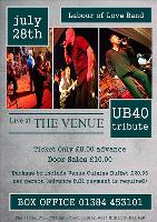 UB40 Tribute Band Labour of Love at The Venue
