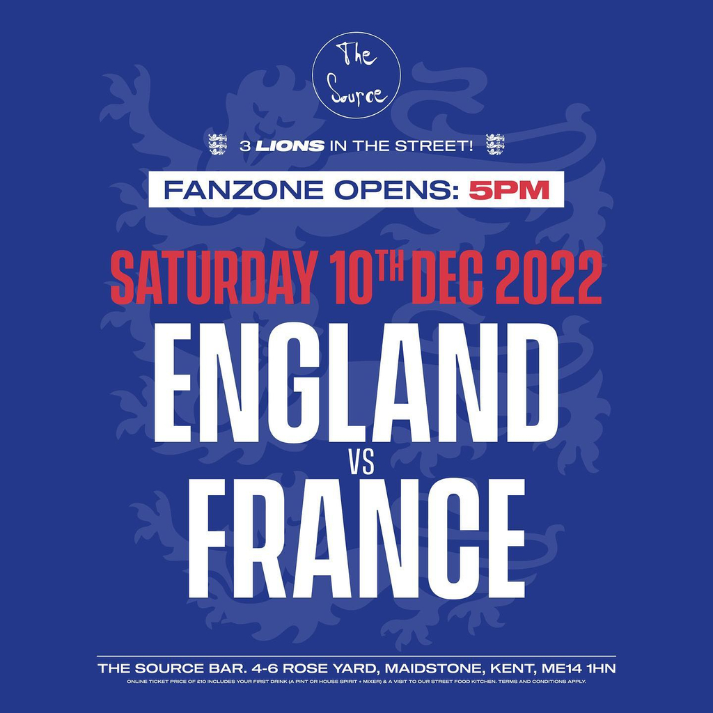 Venue World Cup 2022 England vs France (Kick off 7PM) The Source