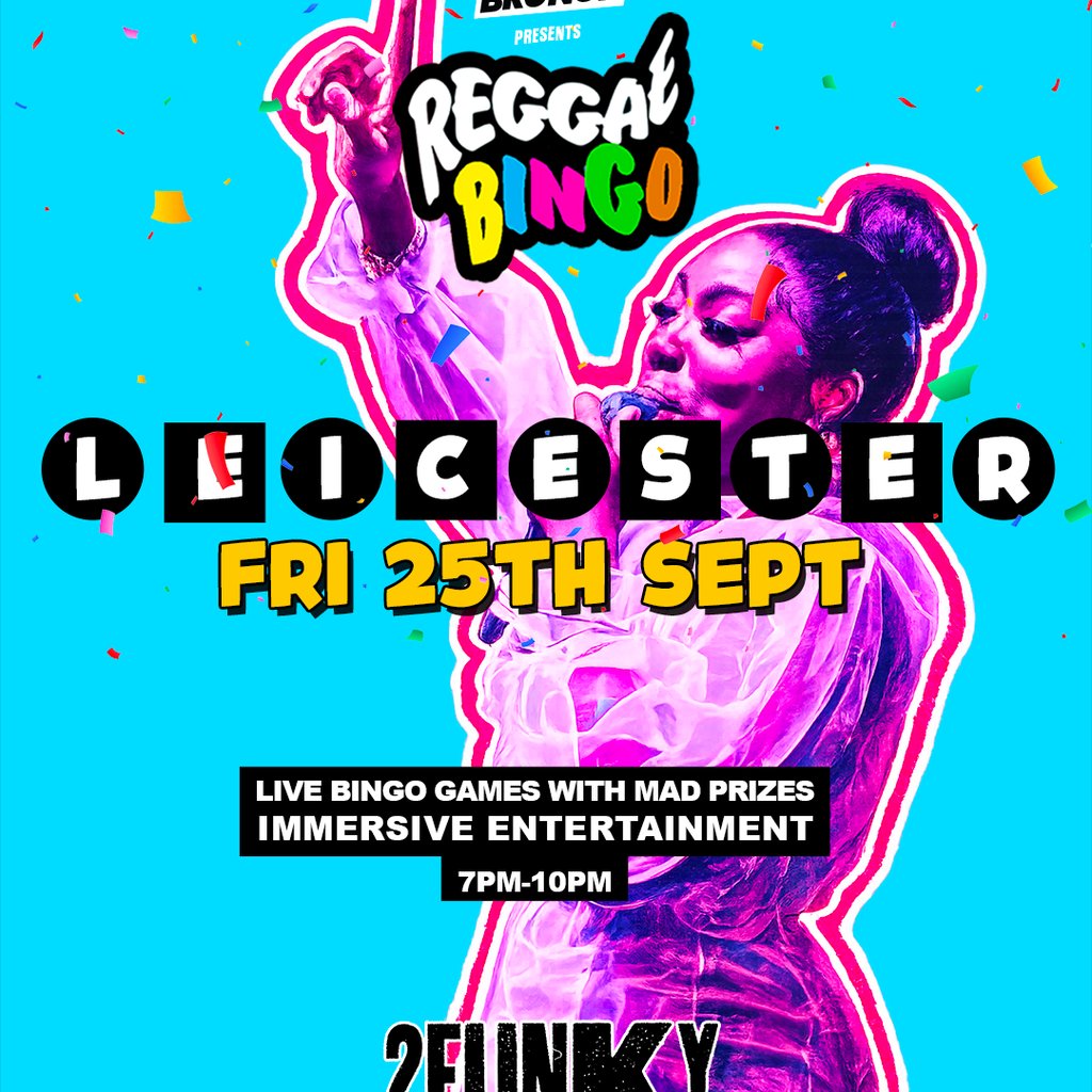 Reggae Bingo - Leicester - Fri 25th Sept at 2Funky Music Cafe, Leicester