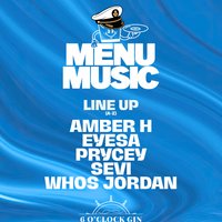 Menu Music X 6 O'clock Gin at The Glassboat