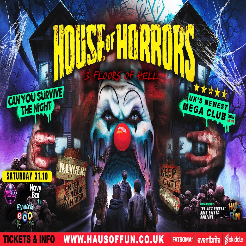 HOUSE OF HORRORS - 3 Floors to Hell ( Halloween Special ) at HAUS OF FUN, Liverpool, Liverpool