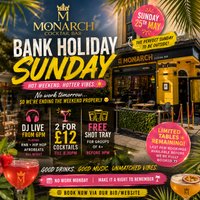 Bank Holiday Sunday at Monarch Cocktail Bar