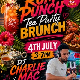Wingz & tingz rum punch tea party brunch