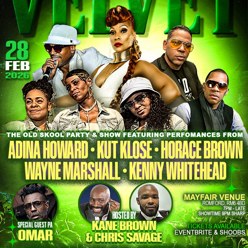 VELVET RNB - Adina Howard | Kut Klose | Horace Brown |Omar Live