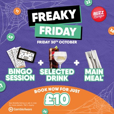Freaky Friday Bingo 30/10 - Buzz Bingo Hull Astoria