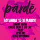 PARDE at Cinnabar Hertford - Saturday 15th March Event Title Pic