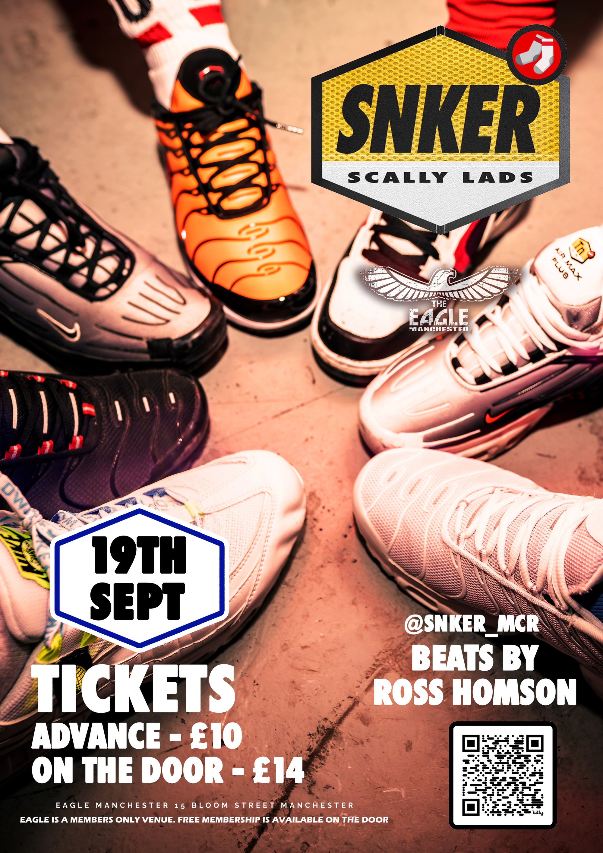 Tickets: Snker The Eagle Manchester Manchester Fri 19 September 2025