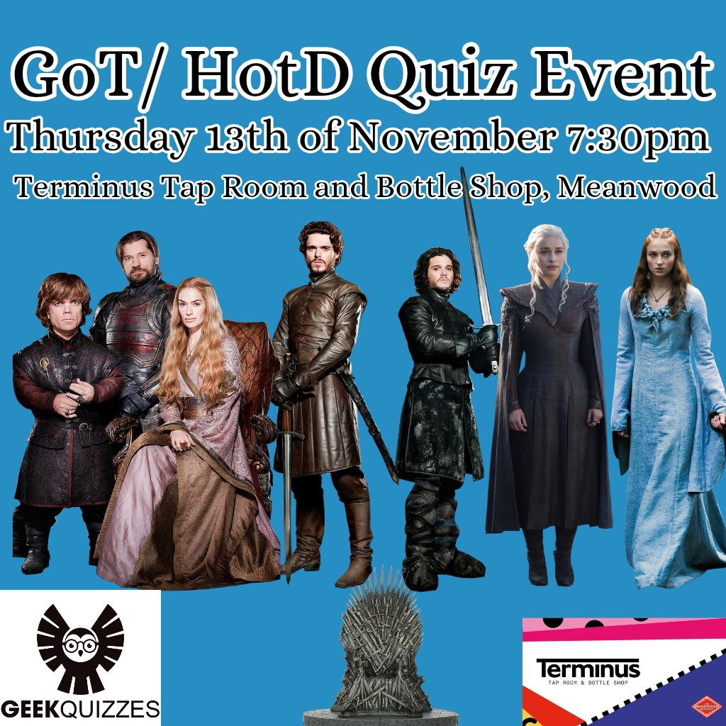 Game of Thrones/ House of the Dragon Quiz Event