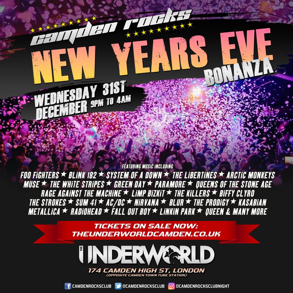 Camden Rocks New Year's Eve Bonanza