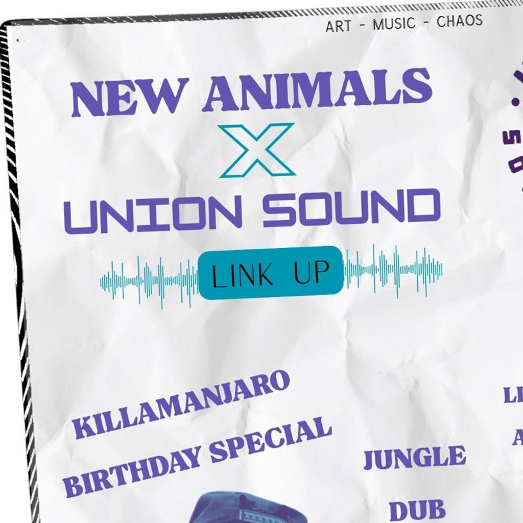 New Animals x Union Sound System Link Up
