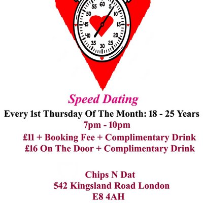 Speed dating 18 - 25 years Thursdays
