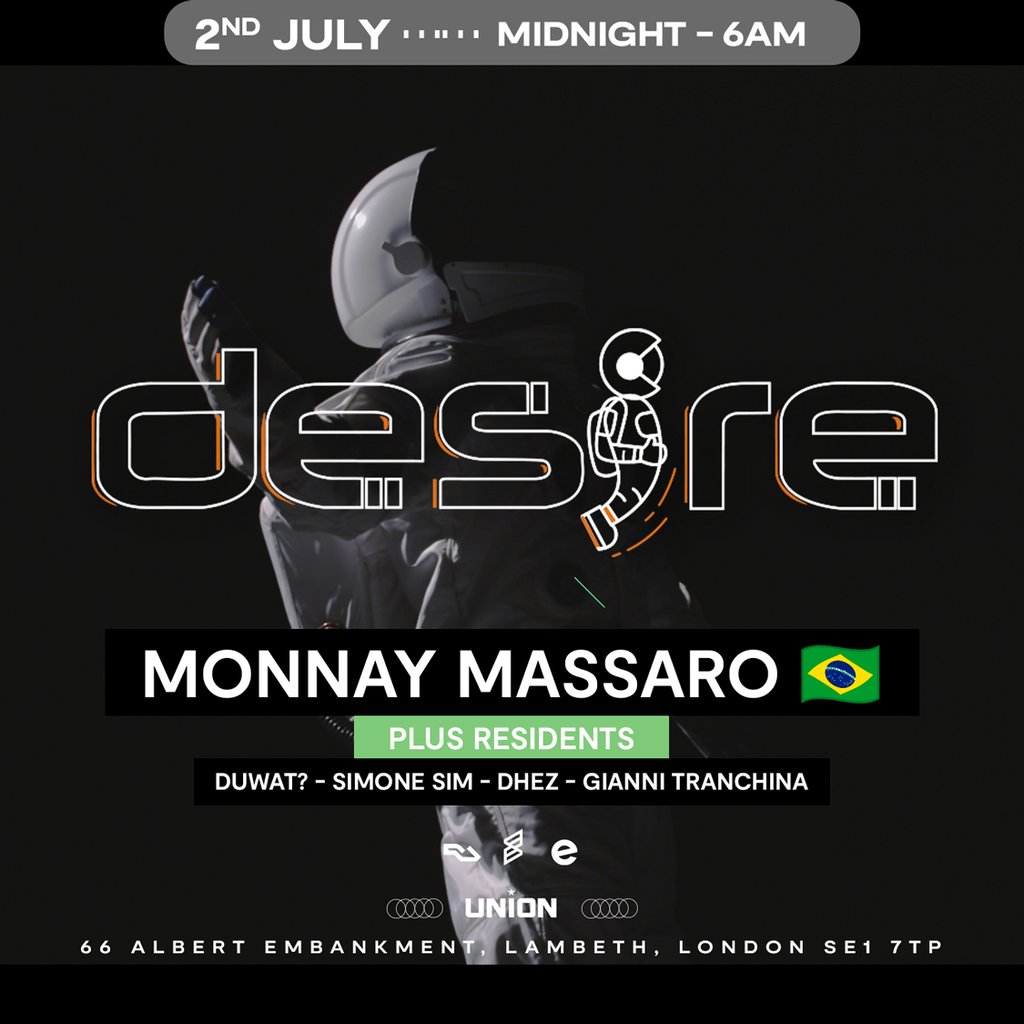 DESIRE - Weekly Thursday After Party - MONNAY MASSARO