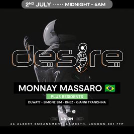 DESIRE - Weekly Thursday After Party - MONNAY MASSARO