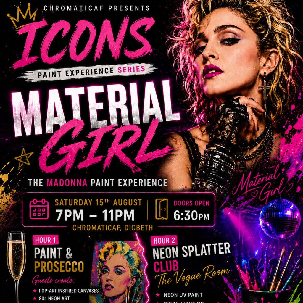 ICONS - Material Girl (Yudum Al, Boya & Sıçrat)
