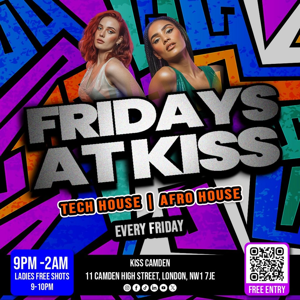 Weekly Tech House & Afro House | Fridays at KISS | Every Friday