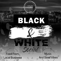 Black & White Social at Hope Works Courtyard.
