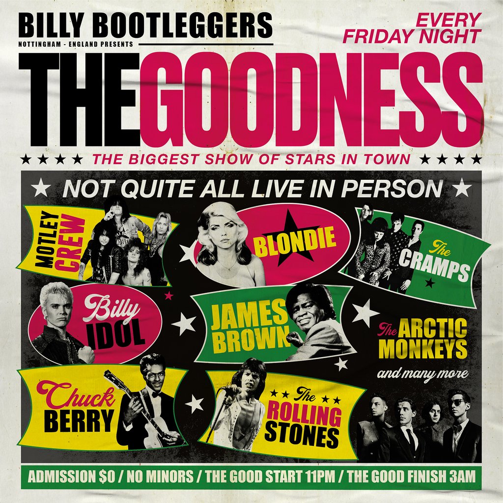 THE GOODNESS - Fridays @ Billy's at Billy Bootleggers Nottingham, Nottingham