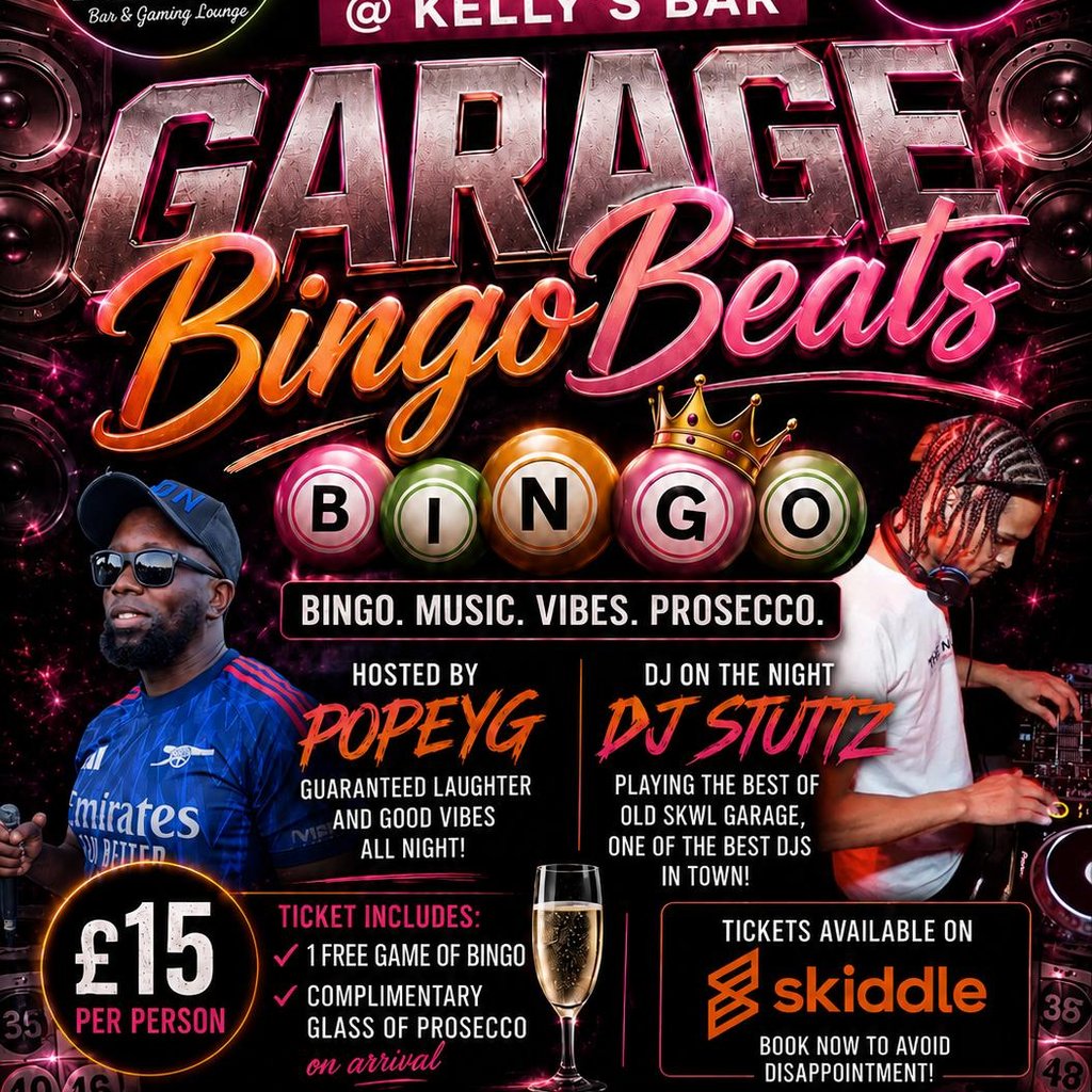 Garage Bingo Beats @ Kelly's Bar