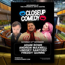 CLOSEUP COMEDY in Cheltenham with Adam Rowe and more!