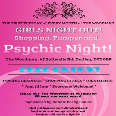Shopping, Pamper & Psychic Nights at The Woodman
