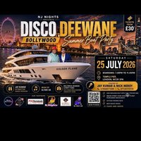 Disco Deewane Summer Bollywood Boat Party -Saturday 25thJuly2026 at Temple Pier