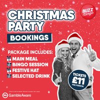Christmas Party Bookings - Buzz Bingo Falkirk at Buzz Bingo Falkirk